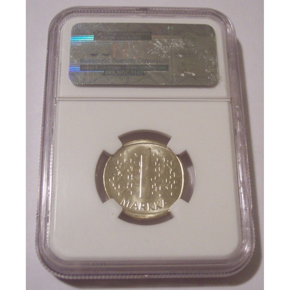 Finland 1964 S Silver Markka MS66 NGC - Picture 2 of 2